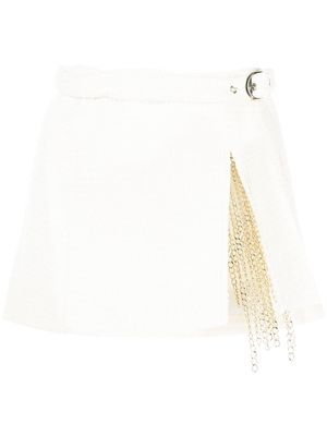 Retrofete Medina chain-link mini skirt - White
