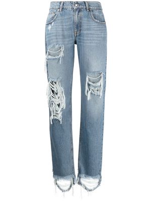 Retrofete Meggie low-rise straight jeans - Blue