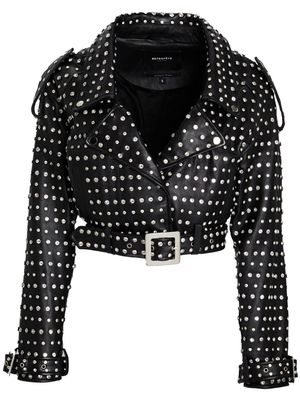 Retrofete Mora crystal-embellished jacket - Black