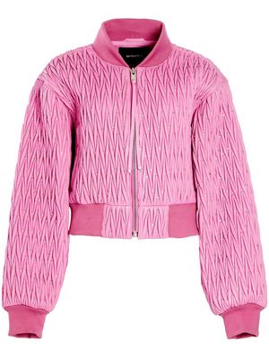 Retrofete Morgana matelassé bomber jacket - Pink