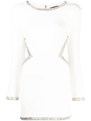 Retrofete Naomi crystal-embellished mini dress - White