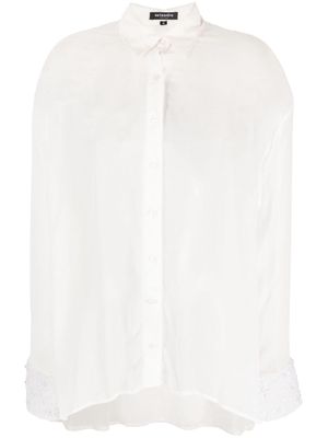 Retrofete pearl-embellished detail shirt - White