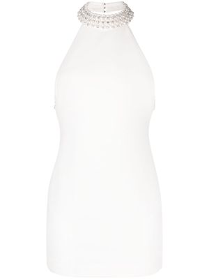 Retrofete Penelope crystal-embellished dress - White