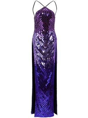Retrofete Rachel embellished long dress - Purple