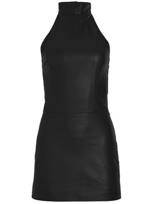 Retrofete Roxy leather minidress - Black