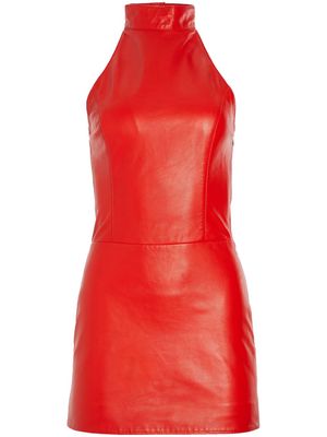 Retrofete Roxy leather minidress - Red