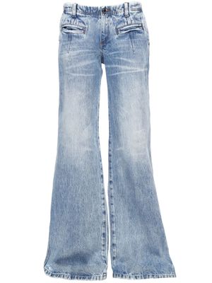Retrofete Sutton low-rise wide-leg jeans - Blue