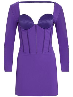 Retrofete Veronica corset-style minidress - Purple