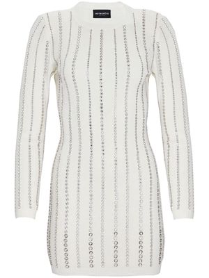 Retrofete Virginia embellished knit dress - White