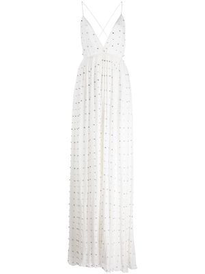 Retrofete Zadie embellished dress - White