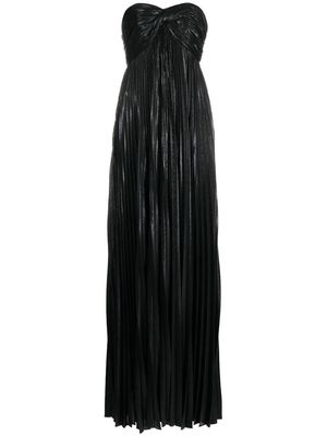 Retrofete Zoa pleated maxi dress - Black