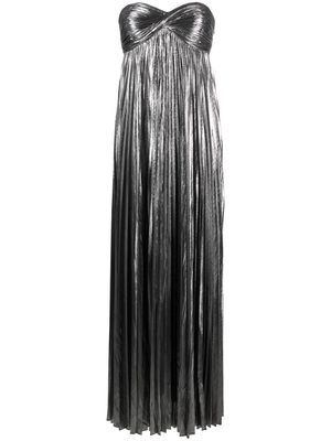Retrofete Zoa pleated maxi dress - Silver