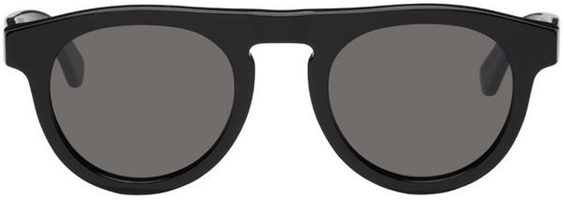RETROSUPERFUTURE Black Racer Round Sunglasses