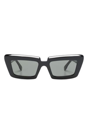 Retrosuperfuture Coccodrillo rectangle-frame sunglasses - Black