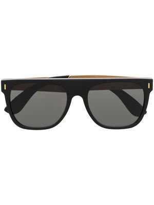 Retrosuperfuture Francis curved-frame sunglasses - Black