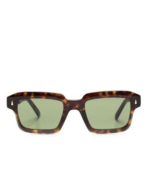 Retrosuperfuture Giardino logo-print sunglasses - Brown