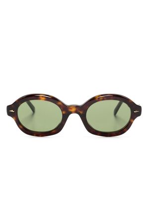 Retrosuperfuture Marzo oval-frame sunglasses - Brown