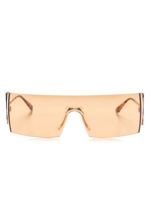 Retrosuperfuture Pianeta shield-frame sunglasses - Orange