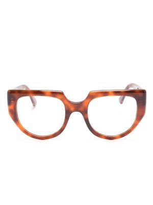 Retrosuperfuture Uluru geometric-frame glasses - Brown