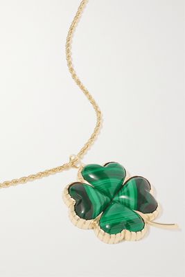 Retrouvaí - Grandfather 14-karat Gold Malachite Necklace - Green