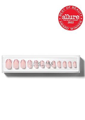 Reusable Pop-On Manicures® Rose Gold Double French Round Set