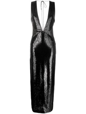 REV sequin-embellished maxi dress - Black