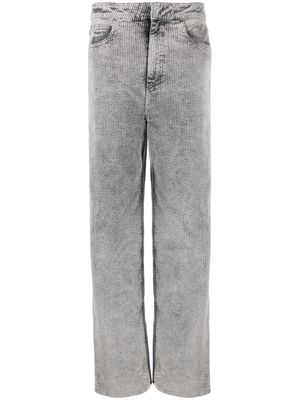REV The Owen wide-leg corduroy cotton trousers - Black