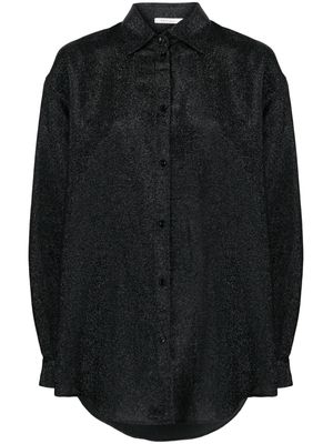 REV The Perry lurex shirt - Black