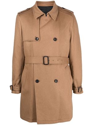 Reveres 1949 belted parka coat - Neutrals