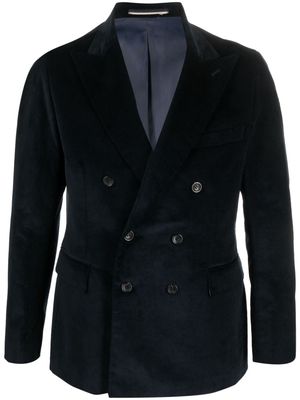 Reveres 1949 corduroy double-breasted blazer - Blue