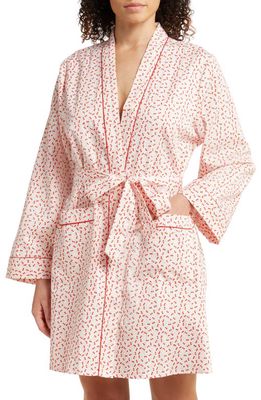 REVERIE Eleanor Cotton Robe in Cherries