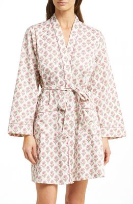 REVERIE Eleanor Cotton Robe in Flora Buti