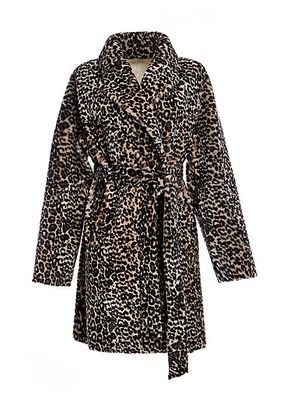 Reversible Leopard Shearling Coat