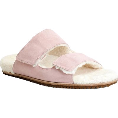 Revitalign Amelia Faux Fur Lined Slide Slipper in Pink 