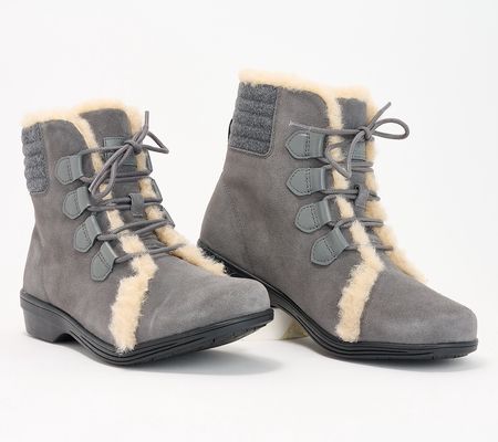 Revitalign Orthotic Warm-Lined Suede Boots - Park City