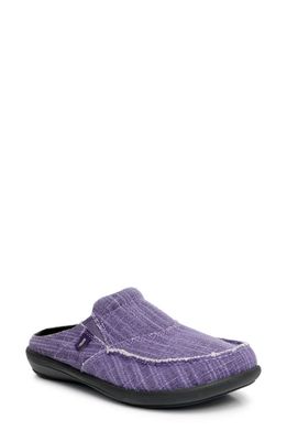 Revitalign Siesta Orthotic Canvas Slip-On Shoe in Plum 