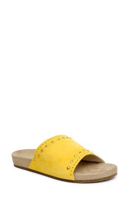Revitalign Sofia Stud Sandal in Mineral Yellow