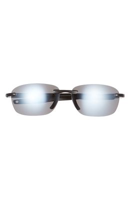Revo Descend Fold 63mm Polarized Oversize Sunglasses in Black