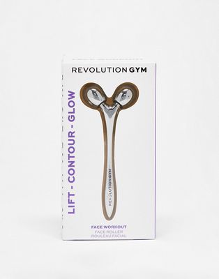Revolution Gym Face Workout Metal Face Roller-No color
