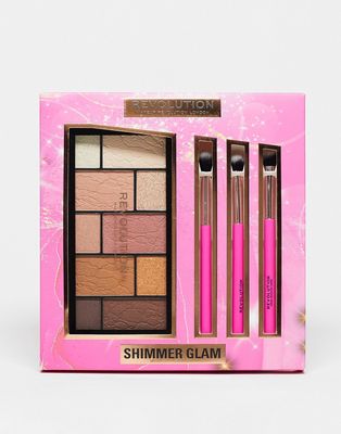 Revolution Shimmer Glam Eye Set Gift Set-Multi