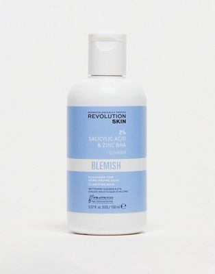 Revolution Skincare 2% Salicylic Acid & Zinc Bha Anti Blemish Cleanser 5.07 fl oz-No color