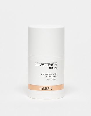 Revolution Skincare Hyaluronic Acid & Glycogen Night Cream-No color