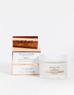 Revolution Skincare Moisture Cream SPF15 Normal to Oily Skin-No color