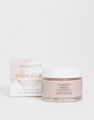 Revolution Skincare Pink Clay Detoxifying Face Mask-No color