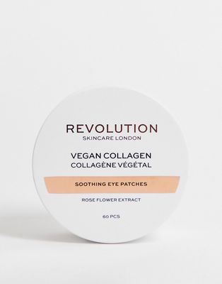 Revolution Skincare Rose Gold Vegan Collagen Soothing Undereye Patches-No color