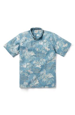 Reyn Spooner Classic Fit Year of the Rabbit Short Sleeve Button-Down Shirt in Storm Blue