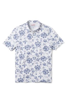 Reyn Spooner x Alfred Shaheen Classic Pareau Floral Performance Polo in White