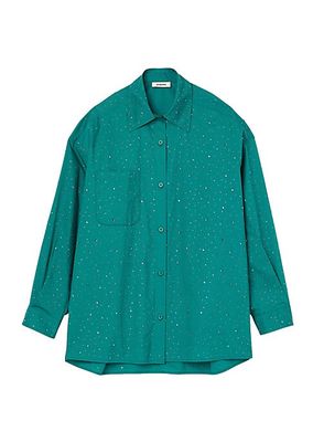 Rhinestone-embellished shirt