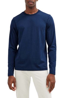 Rhone Element Long Sleeve Organic Cotton Blend T-Shirt in Navy