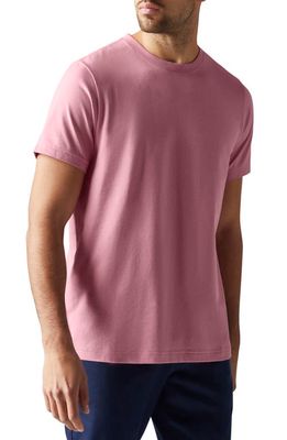 Rhone Element Organic Cotton Blend T-Shirt in Pink Salt